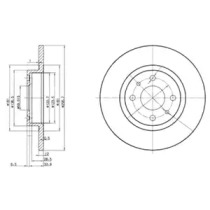 Тормозной диск DELPHI BG2411