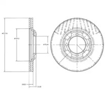 Тормозной диск DELPHI BG2414