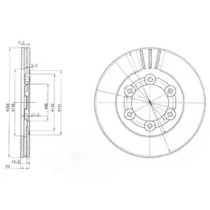 Тормозной диск DELPHI BG2416