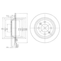 Тормозной диск DELPHI BG2420