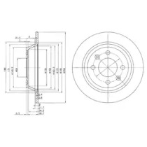 Тормозной диск DELPHI BG2420C