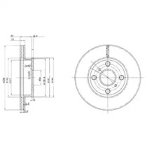 Тормозной диск DELPHI BG2424