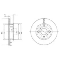 Тормозной диск DELPHI BG2424C