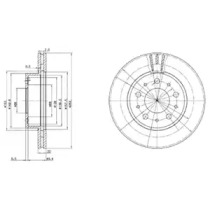 Тормозной диск DELPHI BG2425