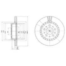 Тормозной диск DELPHI BG2426