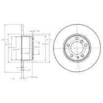 Тормозной диск DELPHI BG2430