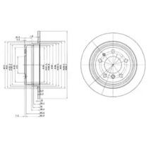 Тормозной диск DELPHI BG2437