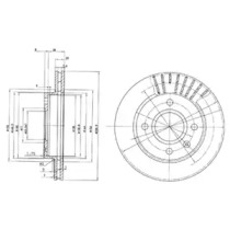 Тормозной диск DELPHI BG2440