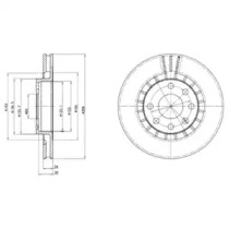 Тормозной диск DELPHI BG2443