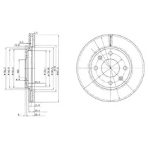 Тормозной диск DELPHI BG2444