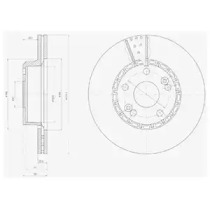 Тормозной диск DELPHI BG2449