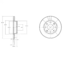 Тормозной диск DELPHI BG2451