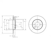 Тормозной диск DELPHI BG2454