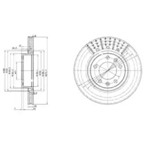 Тормозной диск DELPHI BG2460