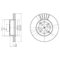 Тормозной диск DELPHI BG2488