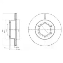 Тормозной диск DELPHI BG2495