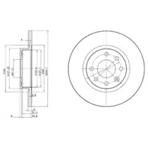 Тормозной диск DELPHI BG2496