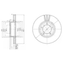 Тормозной диск DELPHI BG2507