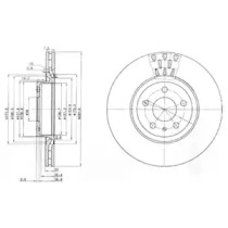 Тормозной диск DELPHI BG2512