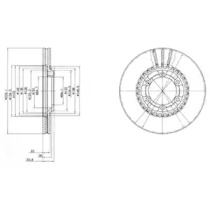 Тормозной диск DELPHI BG2513