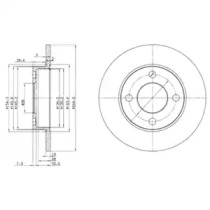 Тормозной диск DELPHI BG2517