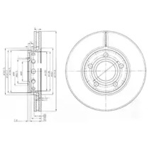 Тормозной диск DELPHI BG2518