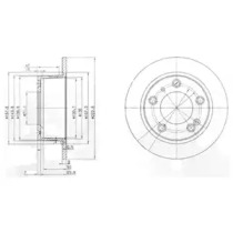 Тормозной диск DELPHI BG2528