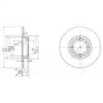 Тормозной диск DELPHI BG2533