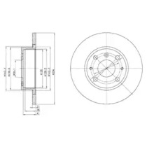 Тормозной диск DELPHI BG2535