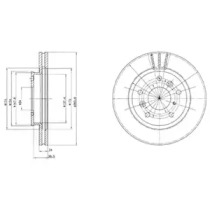 Тормозной диск DELPHI BG2547