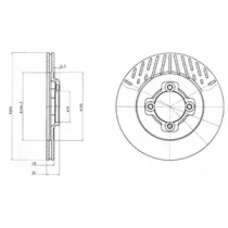 Тормозной диск DELPHI BG2554