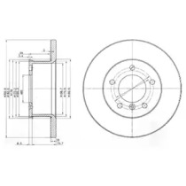 Тормозной диск DELPHI BG2556