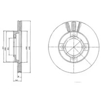 Тормозной диск DELPHI BG2564