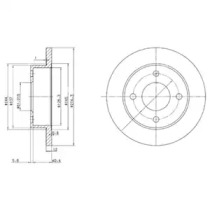 Тормозной диск DELPHI BG2566