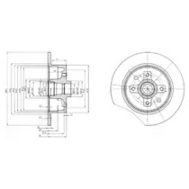 Тормозной диск DELPHI BG2571