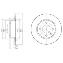 Тормозной диск DELPHI BG2576