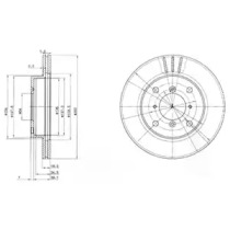 Тормозной диск DELPHI BG2583