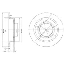 Тормозной диск DELPHI BG2584