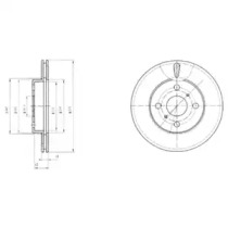 Тормозной диск DELPHI BG2588