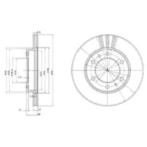 Тормозной диск DELPHI BG2591