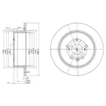 Тормозной диск DELPHI BG2594