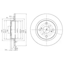 Тормозной диск DELPHI BG2598