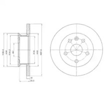 Тормозной диск DELPHI BG2602