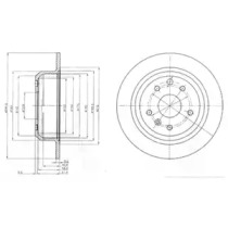 Тормозной диск DELPHI BG2614