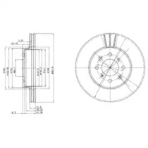 Тормозной диск DELPHI BG2615