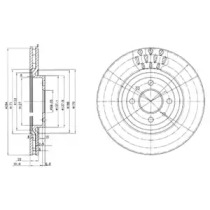 Тормозной диск DELPHI BG2617