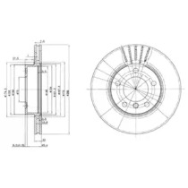 Тормозной диск DELPHI BG2623