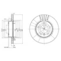 Тормозной диск DELPHI BG2623C