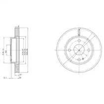 Тормозной диск DELPHI BG2629