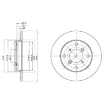 Тормозной диск DELPHI BG2646